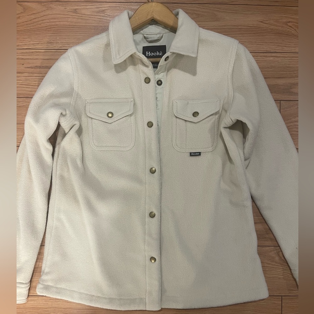 Hooké polar fleece Women's Classic Cream vest overshirt XS